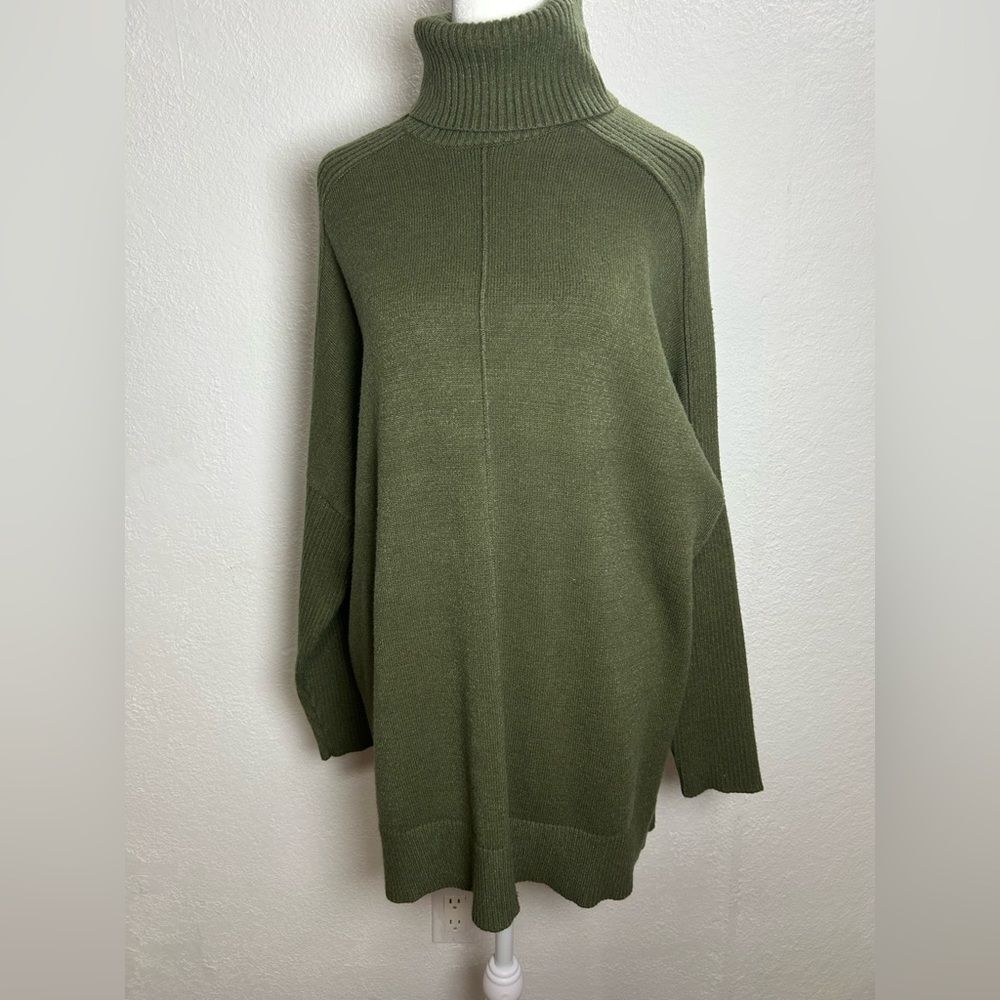 Time and Tru women Olive Cowl Neck Sweater size XL